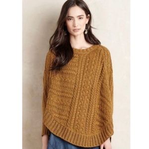 Angel of the North Anthropologie Poncho Sweater